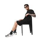 Alo Men's Open-Knit Short - Black