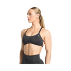 Gymshark Adapt Camo Cross Back Sports Bra - Asphalt Grey/Black