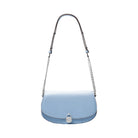Michael Kors Mila Medium Leather Messenger Bag Light Sky