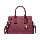 Michael Kors Laila Small Signature Logo Satchel Mulberry