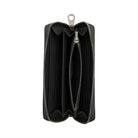 Coach Long Zip Around Wallet In Signature Canvas Signature Canvas-Gunmetal-Charcoal-Black