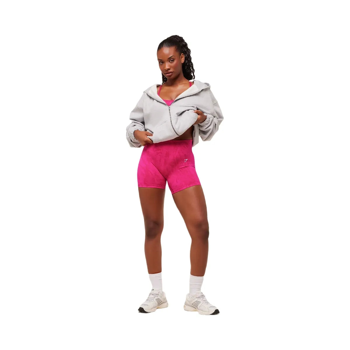 Gymshark Adapt Camo Seamless Shorts - Build Pink/Energy Pink