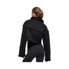 Alo Women's Faux Shearling Snowfall Cropped Jacket - Black