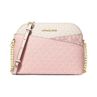 Michael Kors Jet Set Travel Medium Color-Block Signature Logo Crossbody Bag Pwd Blsh Mlt