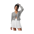 Alo Women's Cashmere Jet Set Cardigan - Dove Grey Heather