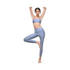 Alo Women's 7/8 High-Waist Airlift Legging - Winter Frost