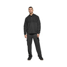 Alo Men's Domain Shift Rib Knit 1/4 Zip Sweater - Anthracite