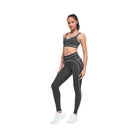 Alo Women's Airbrush High-Waist Heart Throb Legging - Anthracite/White