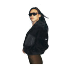 Alo Women's Sherpa Edge Bomber - Black