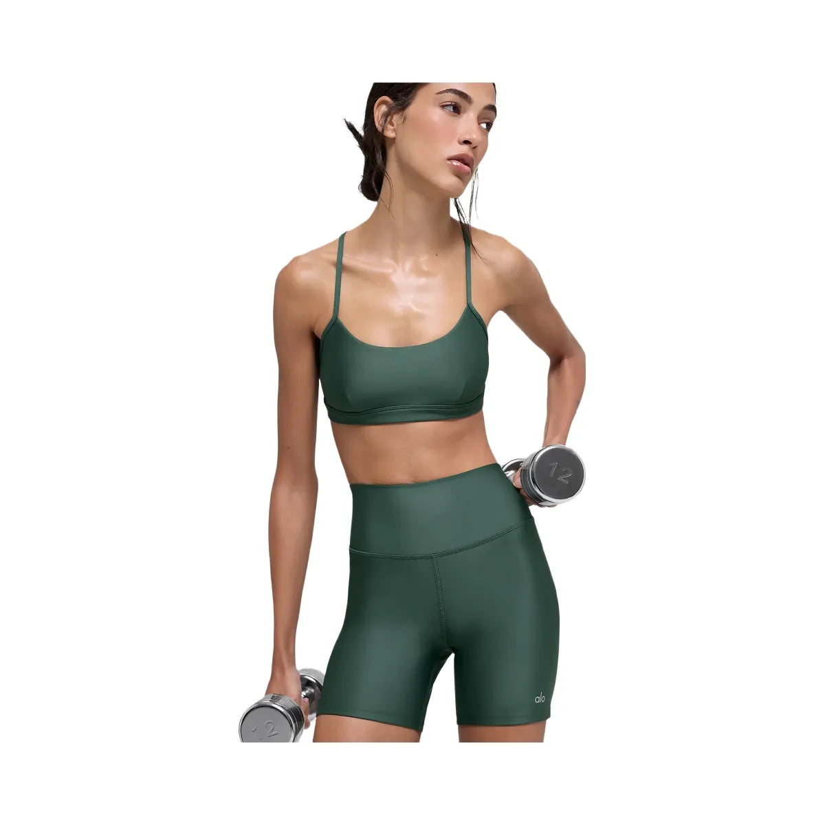 Alo Women's 5" Airlift Energy Short - Clover Green