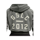 Gymshark Lifting Club 2012 Graphic Cropped Hoodie - Slate Teal/Wash