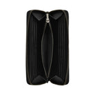 Coach Accordion Wallet In Signature Canvas Signature Canvas-Gunmetal-Charcoal-Black