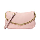 Michael Kors Carmela Medium Pebbled Leather Convertible Crossbody Bag Powder Blush