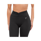 Gymshark Twist Front Straight Leg Legging - Black