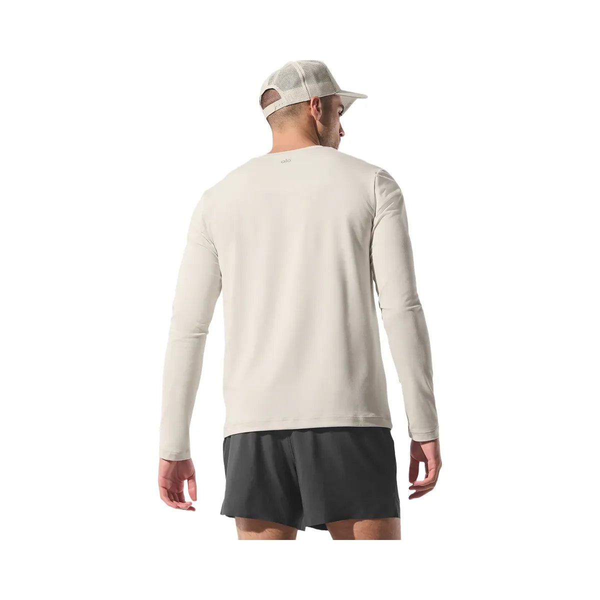 Alo Men's Conquer Reform Crewneck Long Sleeve - Bone