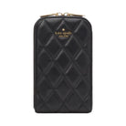 Kate Spade Carey Quilted North South Phone Crossbody Black