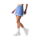 Alo Women's Tennis Club Sweater Knit Skirt - Crystal Clear Blue/White