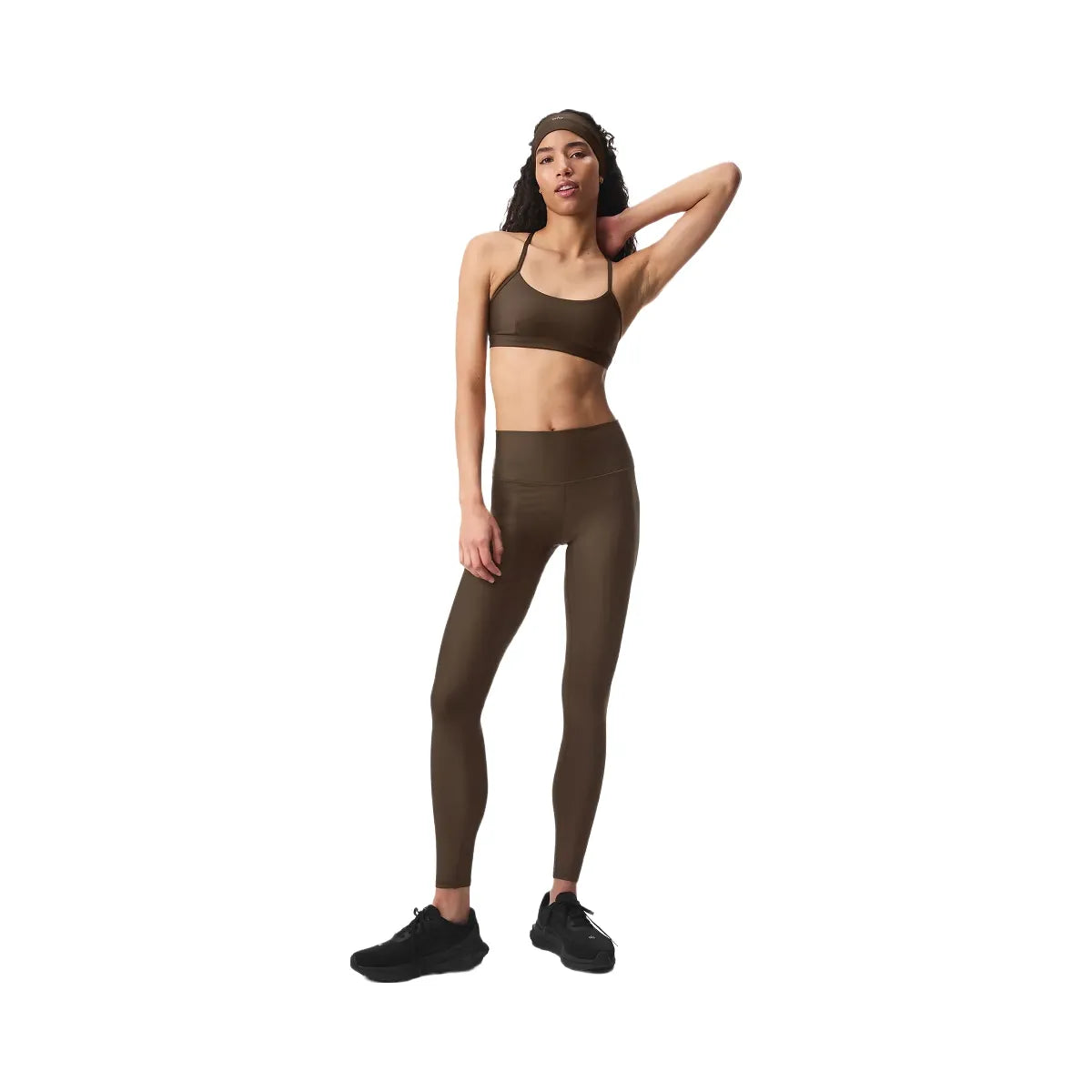 Alo Women's 7/8 High-Waist Airlift Legging - Espresso
