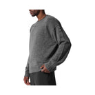 Alo Men's Unisex Wool Cashmere New Class Crewneck Sweater - Platinum Grey