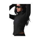 Alo Women's Airbrush Corset Full Zip Jacket - Black