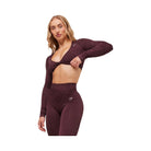 Gymshark Adapt Animal Long Sleeve Crop Top - Cherry Purple/Reset Pink