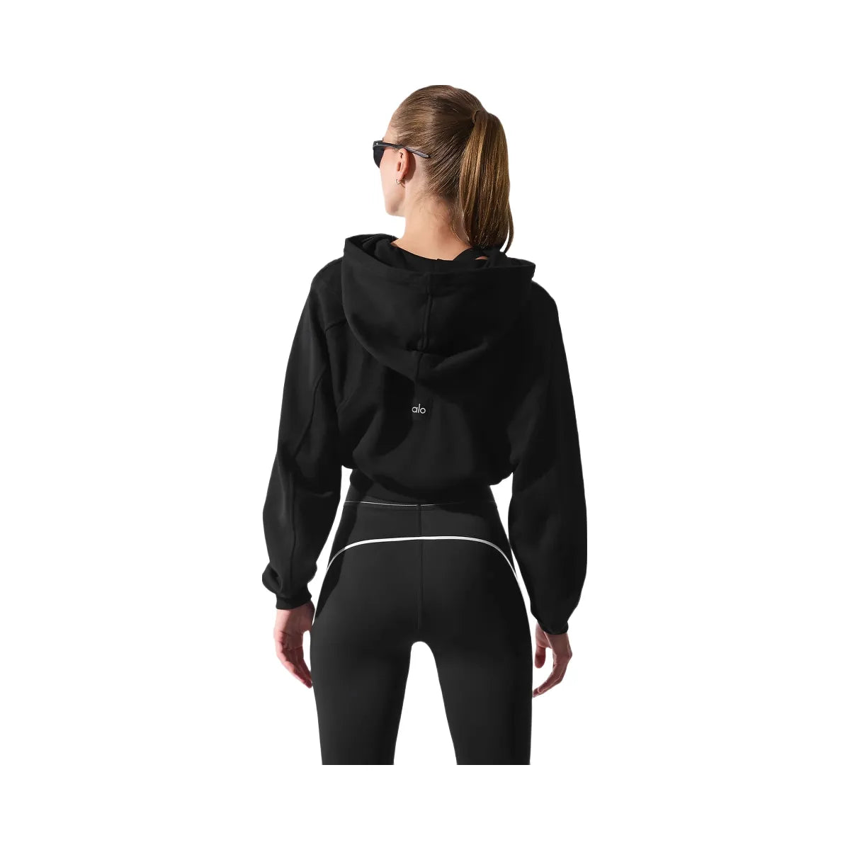 Buy Alo Women's Sweet Escape Zip Up Hoodie - Black W3859R010