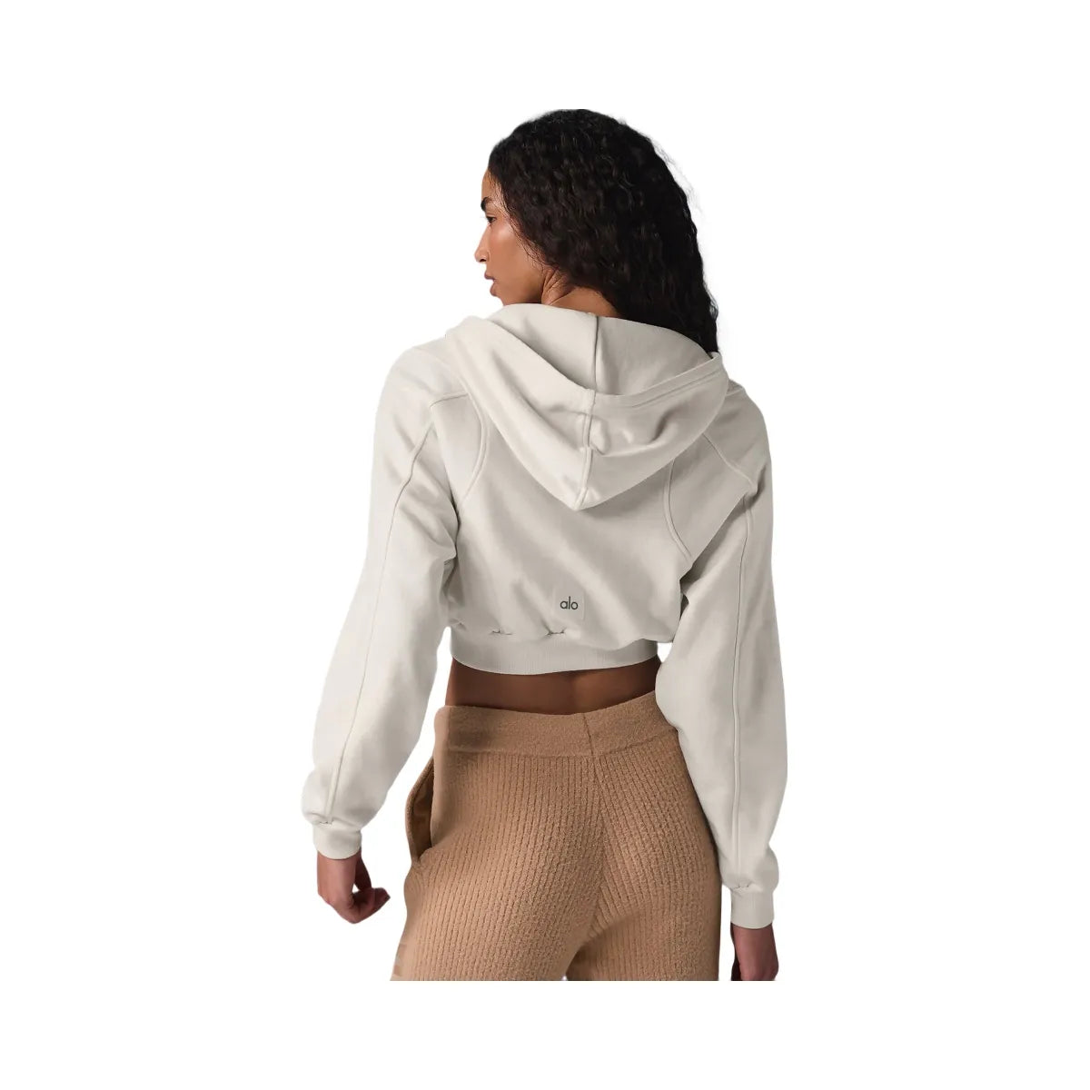 Alo Women's Sweet Escape Zip Up Hoodie - Ivory