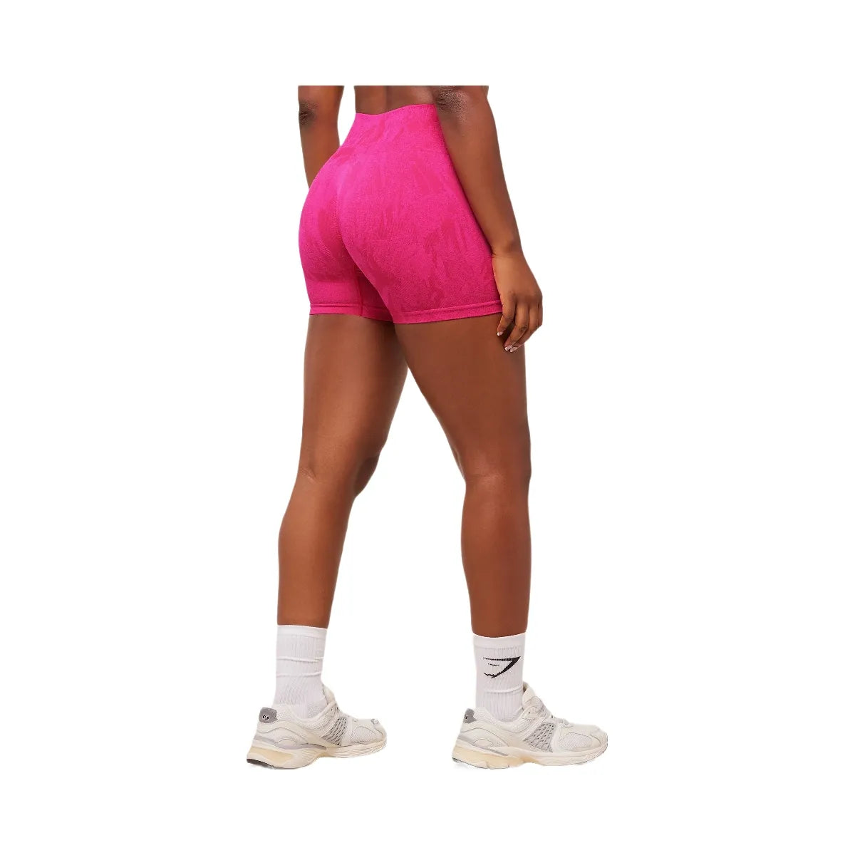 Gymshark Adapt Camo Seamless Shorts - Build Pink/Energy Pink