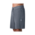 Alo Men's Open-Knit Short - Steel Grey