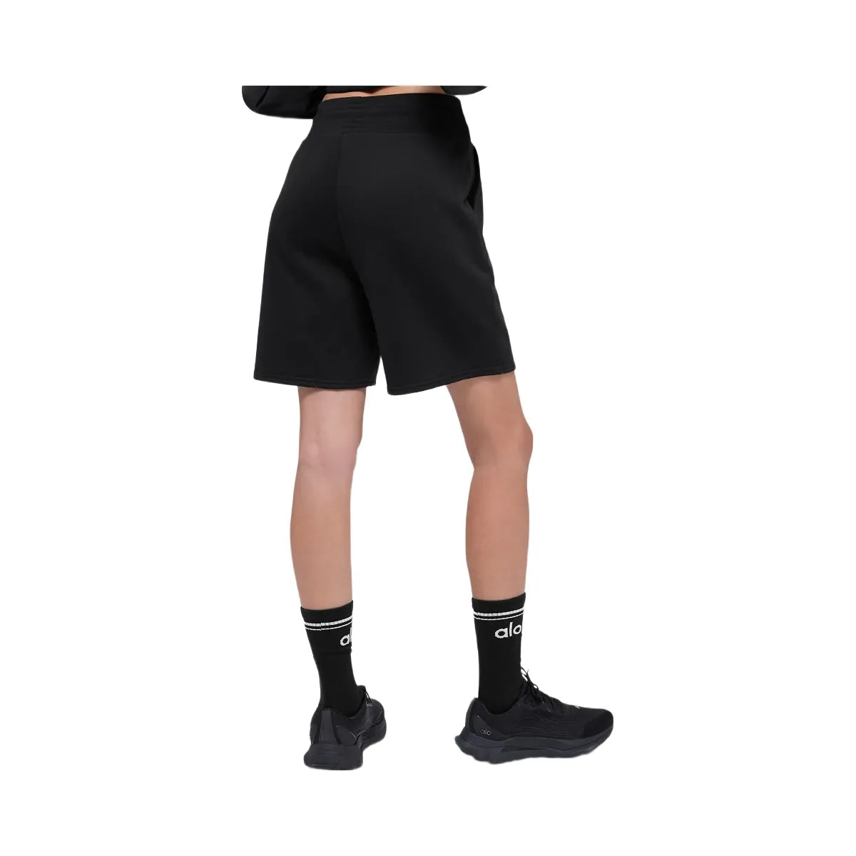 Alo Women's High-Waist Easy Sweat Short - Black
