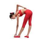 Alo Women's soft High-Waist Iconic 90's Capri - Bright Red