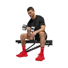Alo Unisex Half-Crew Throwback Sock - Bright Red/White