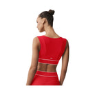 Alo Women's Airlift Alignment Bra - Bright Red/White