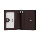 Coach Snap Wallet Pebbled Leather-Silver-Black