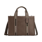 Coach Smith Tote Bag Pebbled Leather-Gold-Dark Stone
