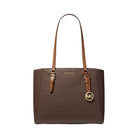 Michael Kors Charlotte Large 3-in-1 Signature Logo Tote Bag Brown