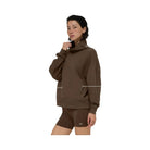 Alo Women's Hazy Mock Neck Pullover - Espresso