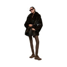 Alo Women's Faux Fur Starstruck Coat - Midnight Brown/Black