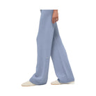 Alo Women's Wool Cashmere High-Waist New Class Wide Leg Pant - Winter Frost
