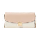 Kate Spade Phoebe Turnlock Wallet on chain Toasted Hazelnut Multi