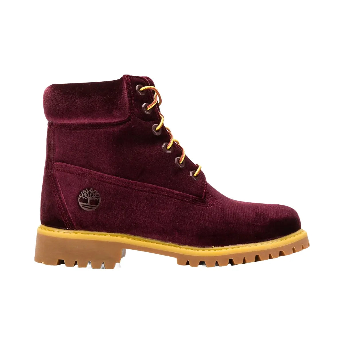 Timberland 6" Boot Off-White Velvet Wine