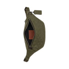 Coach Warren Mini Belt Bag In Signature Leather Black Copper-Olive Drab
