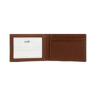 Coach Compact Billfold Wallet Pebbled Leather-Saddle