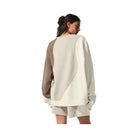 Alo Women's Make Waves Crew Neck Pullover - Ivory/Bone/Gravel