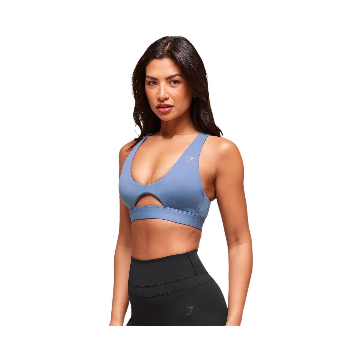 Gymshark Peek A Boo Sports Bra - Worn Blue