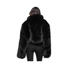 Alo Women's Opulent Faux Fur Cropped Jacket - Black