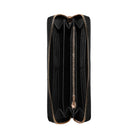 Coach Long Zip Around Wallet Pebbled Leather-Gold-Black