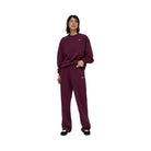 Alo Women's Accolade Straight Leg Sweatpant - Burgundy