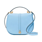 Kate Spade Kayla Pebbled Leather Saddle Bag Montauk Blue