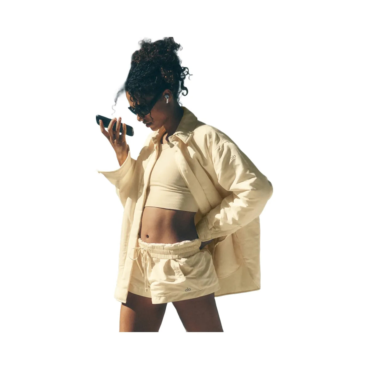 Alo Women's Socialite Shacket - Candlelight Yellow